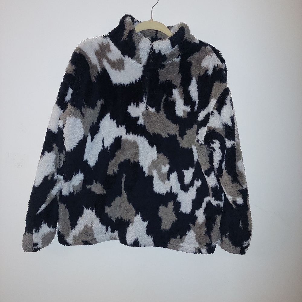 Faux fur sweater